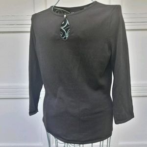 Vintage 3/4 Sleeve Keyhole Neckline ModCloth Knit